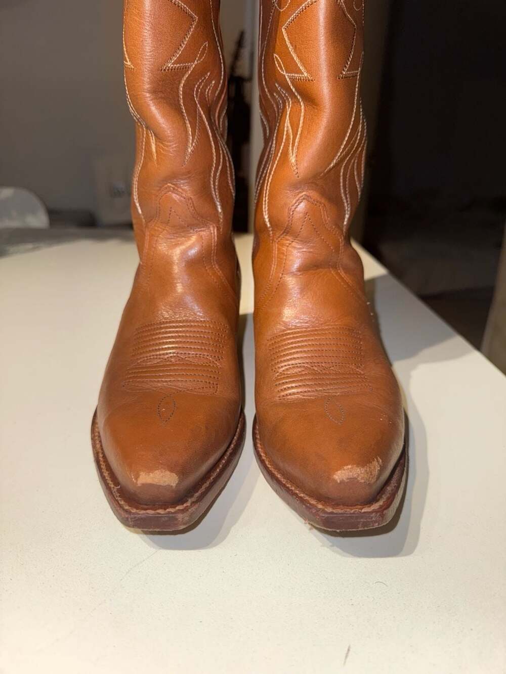 TECOVAS THE LORETTA Western Boots Brown Leather - Picture 5 of 13